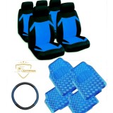 COLOR BOX &ndash; ALBASTRU Huse auto+Husa volan+Covorase auto Albastre