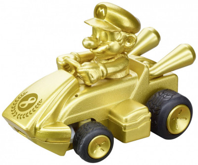 Masinuta cu telecomanda Carerra Mario Kart Mini RC Super Mario - Mario Gold foto