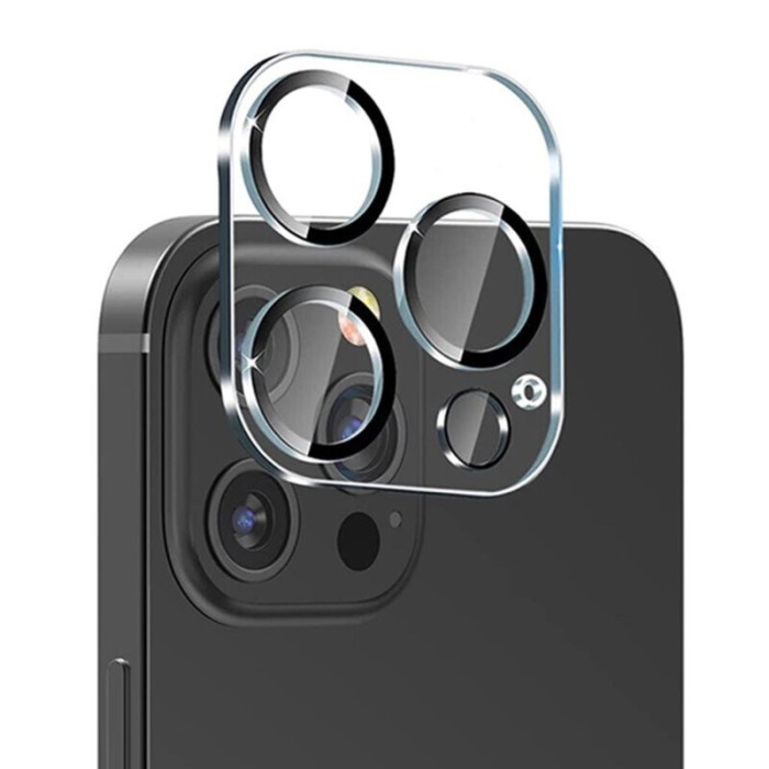 Folie sticla pentru camera apple iphone 15 pro / 15 pro max, full glue negru