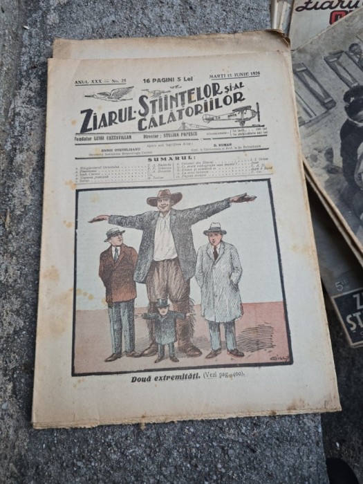 Ziarul Ştiinţelor şi al Călătoriilor nr.25/1926 - Luigi Cazzavillan