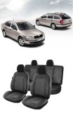 Cumpara ieftin Set huse scaune piele si textil SKODA OCTAVIA II 2004-2013