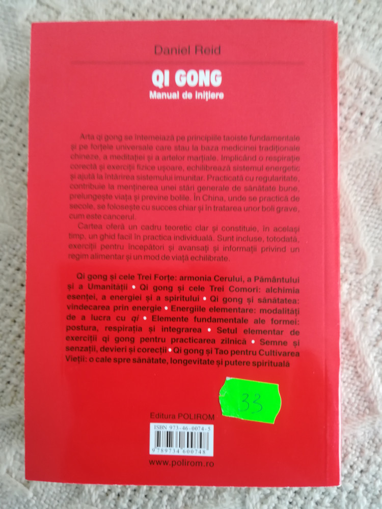 Qi Gong. Manual De Initiere - DANIEL REID | arhiva Okazii.ro