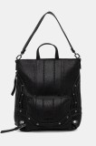 Desigual rucsac EMBRO PATCH PRETORIA culoarea negru, mic, 25WAKP24