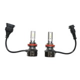 Set 2 becuri auto LED H11, 27W, 12V lumina alb rece