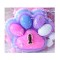 Jucarie antistres squishy, flippy, cu revenire lenta, model labuta de pisica, cu pestisor, 220g, 12.5 x 10.5 cm squeeze pinch family, ambalaj transpar