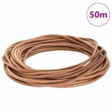 vidaXL Cord din Piele Maro &Oslash;4 mm x 50 m Piele 42022029
