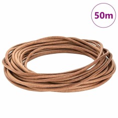 vidaXL Cord din Piele Maro &Oslash;4 mm x 50 m Piele 42022029