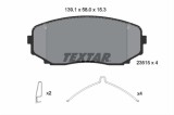 Set placute frana TEXTAR 2351505