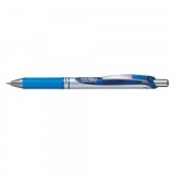 Roller cu gel Pentel Energel, varf 0.7 mm, albastru