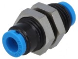 Racord push-in filetate alamă nichelată 0,95-6 bar