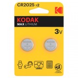 Baterie Kodak Max Lithium, CR2025, Set 2 bucati