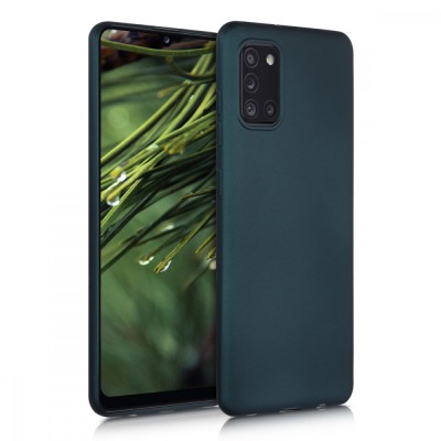 Husa pentru Samsung Galaxy A31, Silicon, Verde, 52938.14 foto