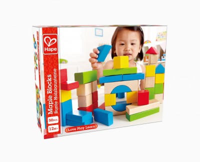 Hape set piese de construit multicolor foto