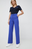 United Colors of Benetton pantaloni femei, lat, high waist