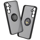 Husa Samsung Galaxy A55 5G Techsuit Glinth cu inel suport stand magnetic, negru