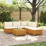 vidaXL Set de canapele de exterior 6 Bucată Maro Lemn Solid de Acacia 3403093