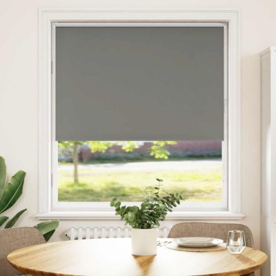 vidaXL Jaluzea cu role opace gri 90x150 cm Lățime material 85,7 cm foto