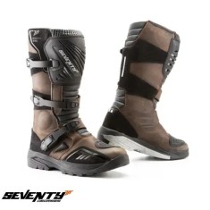 Ghete (cizme) pentru scuter - motocicleta Adventure (Touring) Unisex Seventy model SD-BA4 culoare: maro Maro 40