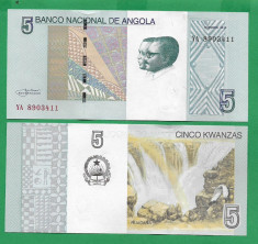 = ANGOLA - 5 KWANZAS ? 2012 - UNC = foto