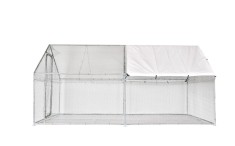 Tarc pasari 3x4x2 m din otel galvanizat cu acoperis impermeabil UV, Micul Fermier G01 foto