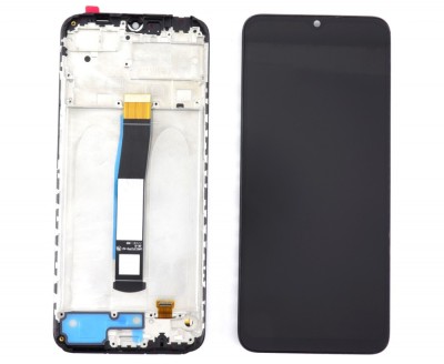 Display Xiaomi Redmi 10C cu Rama Black Negru foto