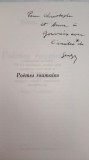 TRISTAN TZARA-POEMES ROUMAINS- TRADUCERE IN FRANCEZA DE SERGE FAUCHEREAU CU DEDICATIA SI SEMNATURA ACESTUIA PT.CRISTOPHE,FIUL LUI TRISTAN TZARA-1974X4