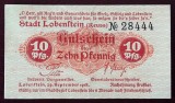 Germania notgeld 10 pfennig 1918 Lobenstein **