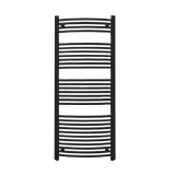 Radiator curbat pentru uscător de prosoape 1400x600 mm negru