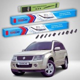 Cumpara ieftin Ștergătoare Suzuki Grand Vitara II JT 5 Uși 2005-2008 | Set Față și Spate Flat Premium &ndash; TeamCar&reg;