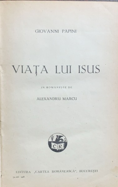 Viata lui Isus- Giovanni Papini