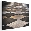 Tablou canvas gresie forme geometrice, alb, negru 1150 Tablou canvas pe panza CU RAMA 80x120 cm