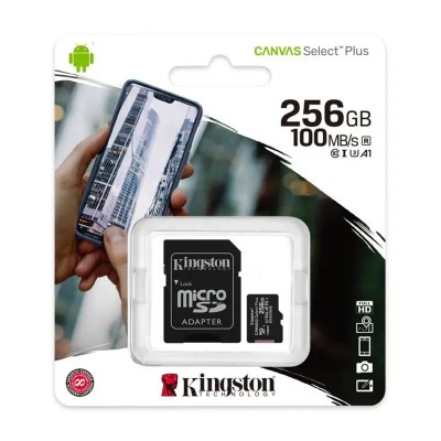 Micro SD CARD KINGSTON 256GB CLASS 10 SDCS2/256GBSP foto
