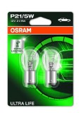 Set 2 Becuri 12V P21/5W Ultra Life Blister Osram 140039 7528ULT-02B