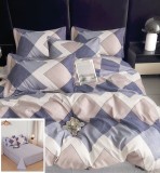 Cumpara ieftin Lenjerie Pat Sabina Sf053, Bumbac, 4 Piese, Fara Elastic, Bej, Lila