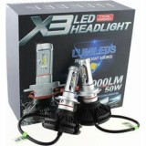 Cumpara ieftin Set 2 becuri auto LED, model X3, soclu H11, putere 50W - Negru