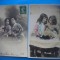 HOPCT 1738 COPII -TCV-ROMANTICA-FRANTA-LOT 2 CARTI POSTALE VECHI-CIRCULATE