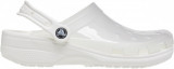 Saboti Crocs Classic Translucent Clog Alb - White, 36 - 39, 41 - 43, 45, 46, 48