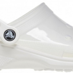 Saboti Crocs Classic Translucent Clog Alb - White