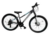 Bicicleta MTB Umit Mirage Lady 2D, 21 viteze, culoare gri/turcoaz, roata 26&quot;, ca... Cod:52664360002