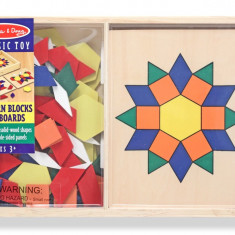 Sabloane si forme geometrice din lemn Melissa and Doug