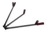 Dispozitiv intindere muschi picioare, 6 niveluri, pliabil, spuma/ABS, 11,5x56,5 - 99,5x7,5cm, negru, Trizand