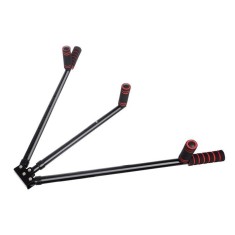 Dispozitiv intindere muschi picioare, 6 niveluri, pliabil, spuma/ABS, 11,5x56,5 - 99,5x7,5cm, negru