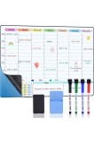 Planificator săptăm&acirc;nal cu tablă uscată, calendar autoadeziv, de lipit pe orice suprafață netedă