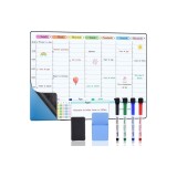 Planificator săptăm&acirc;nal cu tablă uscată, calendar autoadeziv, de lipit pe orice suprafață netedă