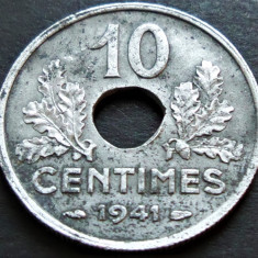 Moneda istorica 10 CENTIMES - FRANTA, anul 1941 * cod 3599 = excelenta