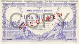 REPRODUCERE bancnota specimen 1000 lei 1929