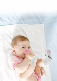Sosete cu accesoriu dentitie BabyJem Teether Socks (Culoare: Bleu)