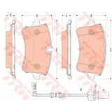 Set placute frana Trw GDB1867, parte montare : Punte spate