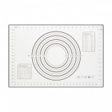 Blat din silicon - cu diagramă pentru &icirc;ntinderea aluaturi - 60 x 40 cm