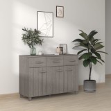 Servantă &bdquo;HAMAR&rdquo;, gri deschis, 113x40x80 cm, lemn masiv pin